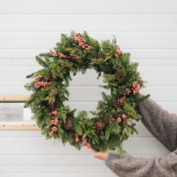 Fresh Pepperberry Wreath