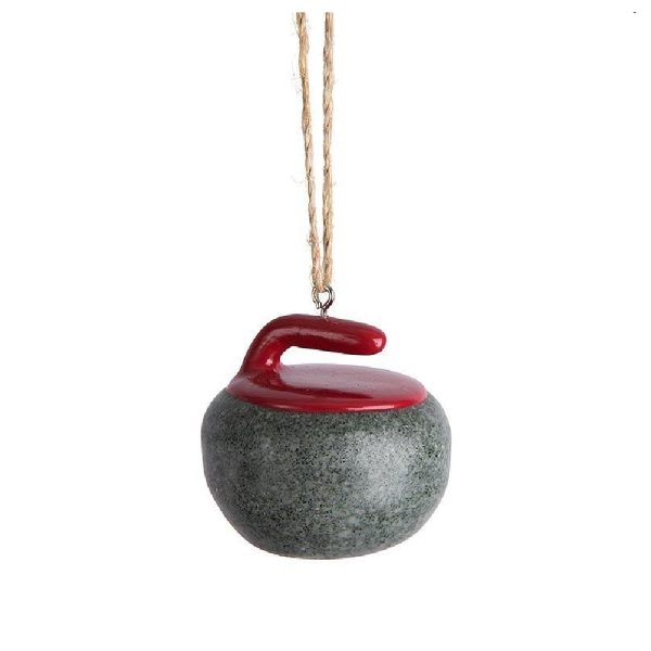 Curling Rock Ornament