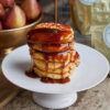 Sticky Toffee Doughnut Pancakes