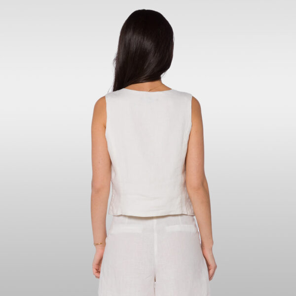 Dellis White Vest