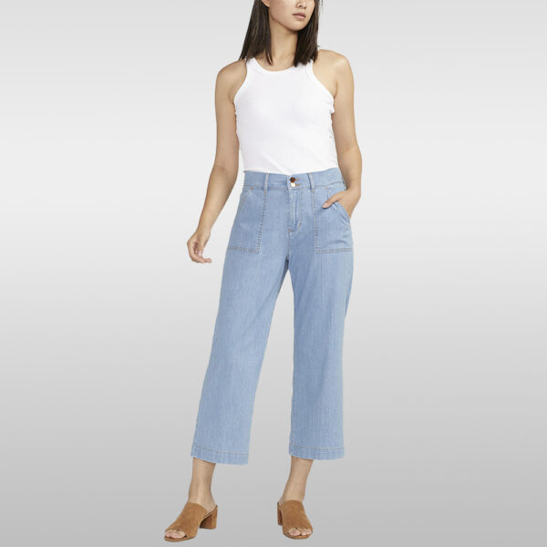 High Rise Utility Crop Jeans
