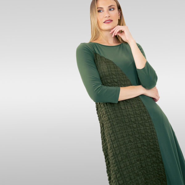 Asymmetrical Hemp Midi Dress