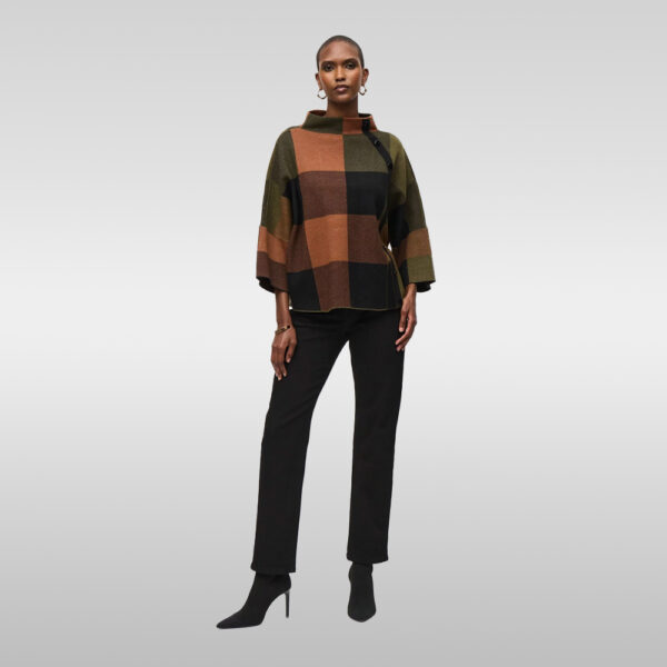 Plaid Jacquard Sweater