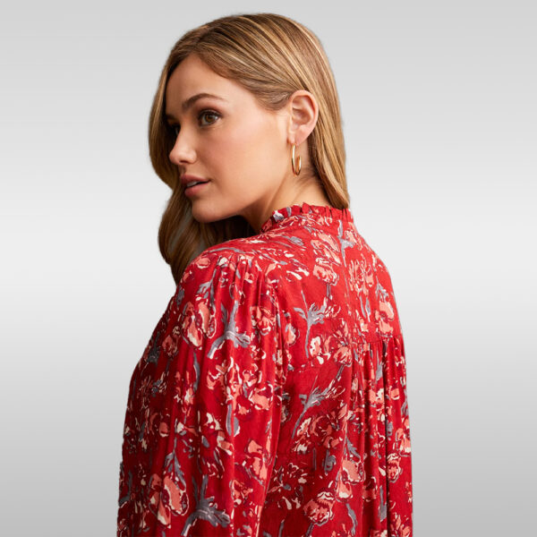 Jacquard Challis Blouse