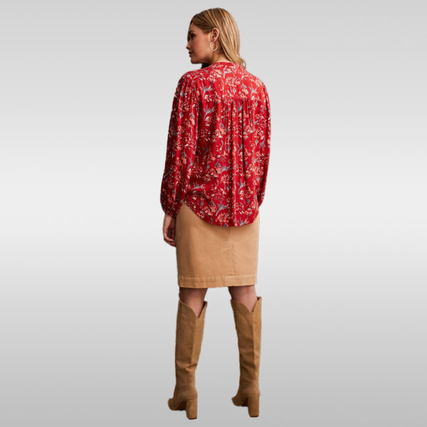 Jacquard Challis Blouse